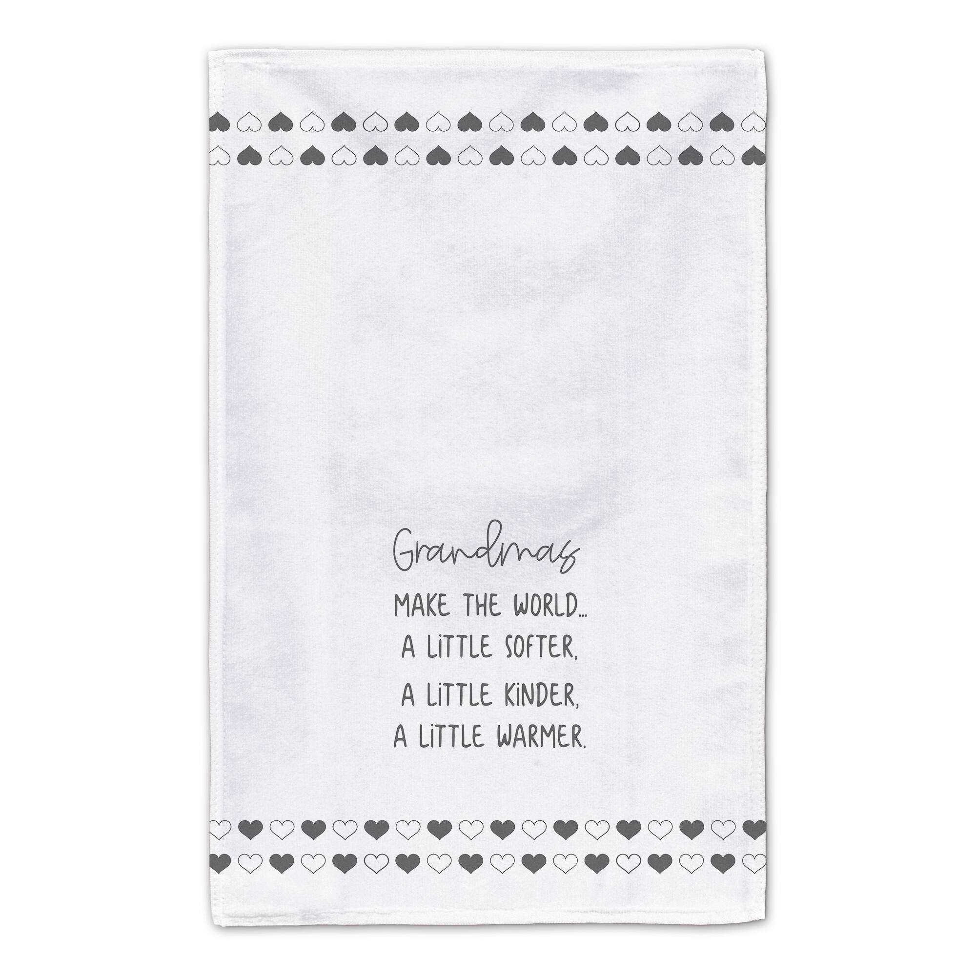 Grandmas Make The World Tea Towel, 2ct.